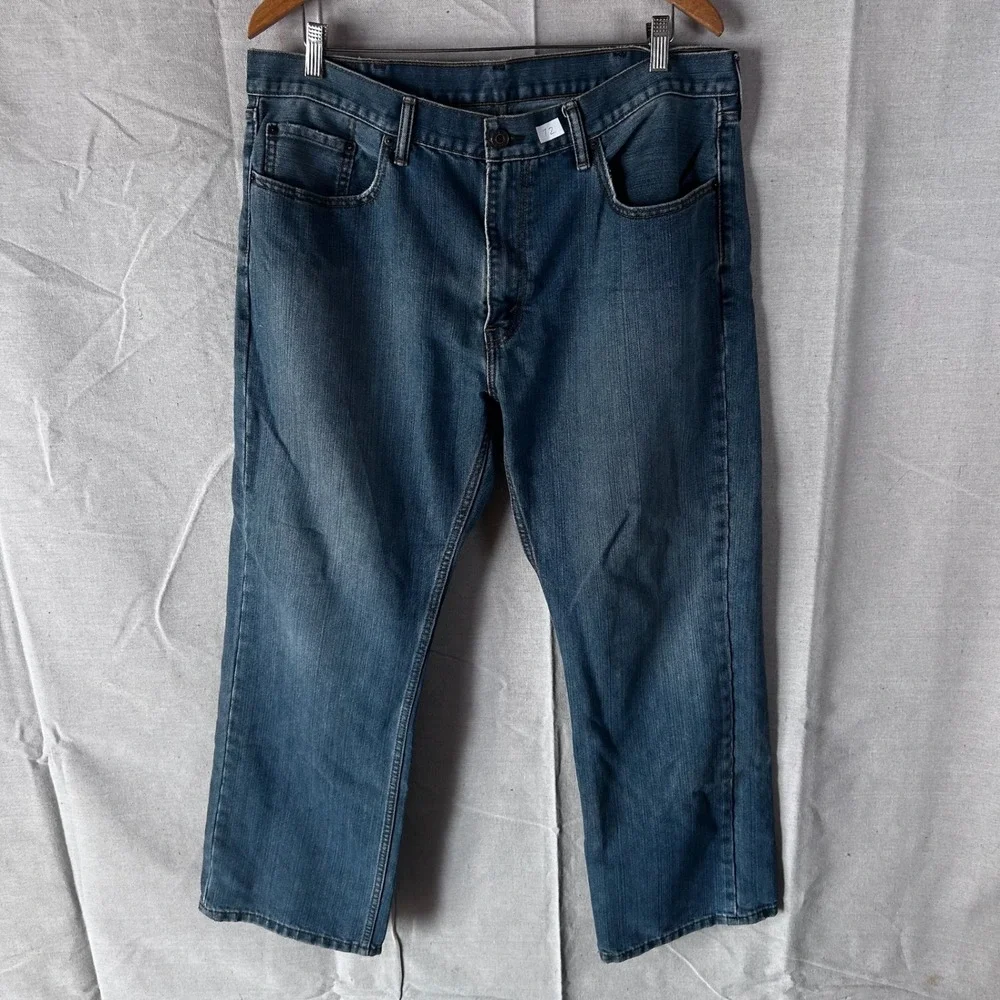Levis 559 Relaxed Straight Jeans Mens‎ 38x30 Blue Medium Wash Denim 00559-0733